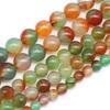 Peacock Agates Natural Stone Round Beads 15"Strand Smooth Loose Spacer Beads 4/6/8/10/12mm for Jewelry Making DIY Bracelets Charms Accessories