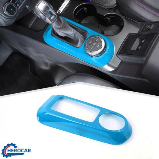 ABS Gear Shift Panel Decor Panel Cover Trim For Ford Bronco -25 Light Blue