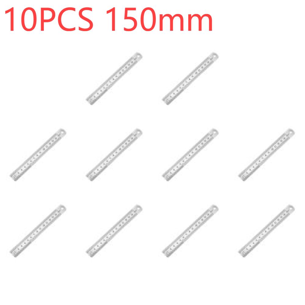 15-50Cm Stainless Steel Ruler Metal Straight Ruler Stationery Drafting Supplies Hand Tools Precision Double Sided Measuring Tool