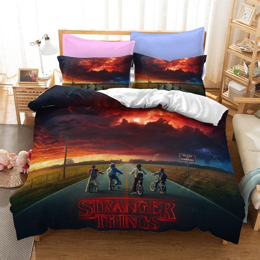 Kit de literie Série Stranger Things Taille Ensemble trois pièces