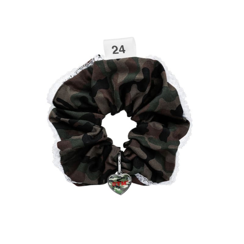 

SENTIMENTS NO.550 [red] SOLDIER HEART HAIR SCRUNCHY RED