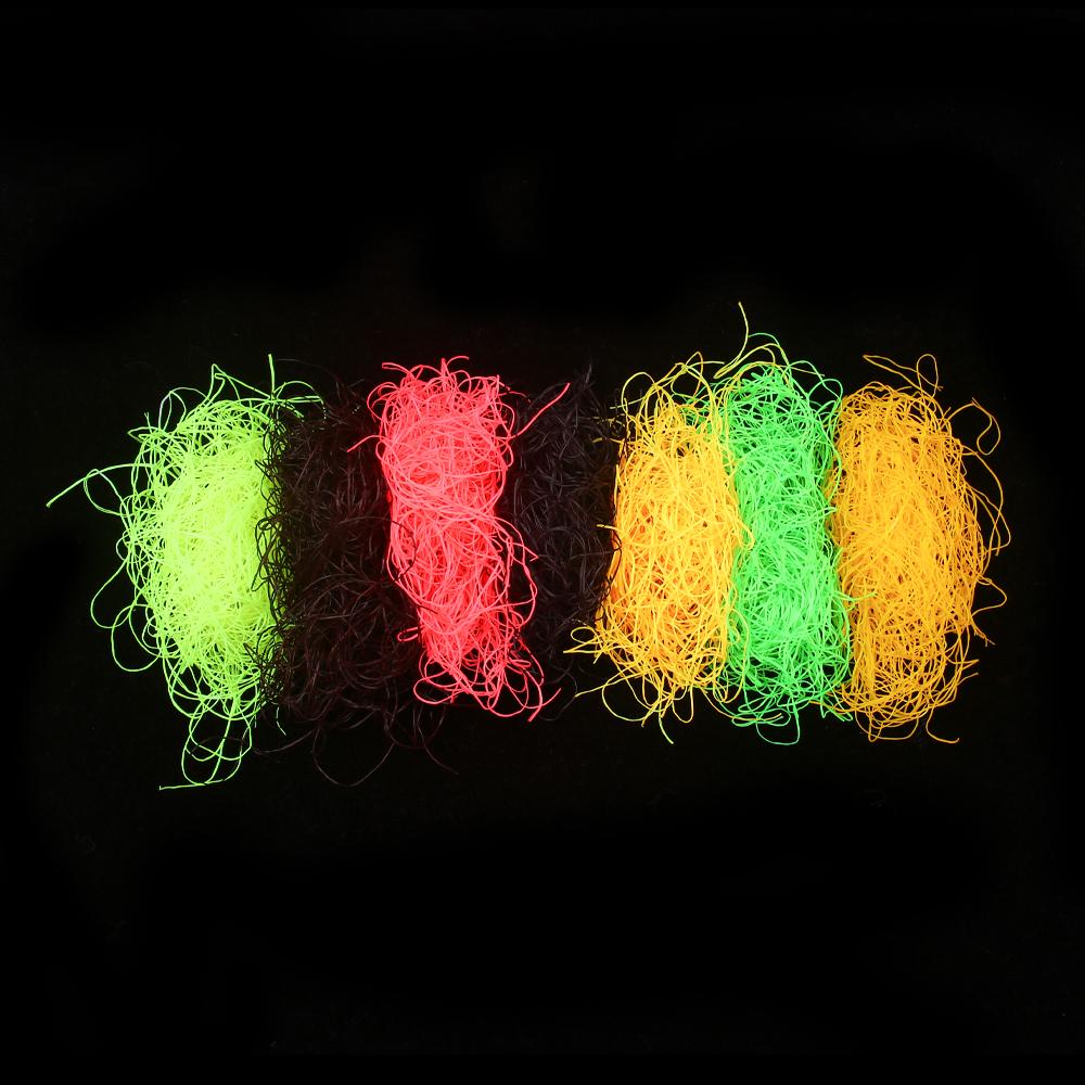 Bimoo 2g/pakk Ultra Fine Silikon Flutter Ben Dub Gummi Ben Stonefly Nymph Tørr Våtfluer Leg Kropp Flue Binding Materiale