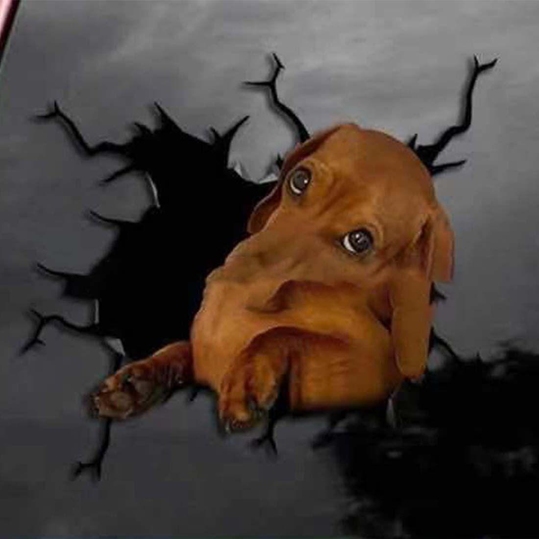 

Claw Waterproof Creative Scratch Marks Headlight Decal Pet Cat Car Sticker French Bulldog Sticker style4