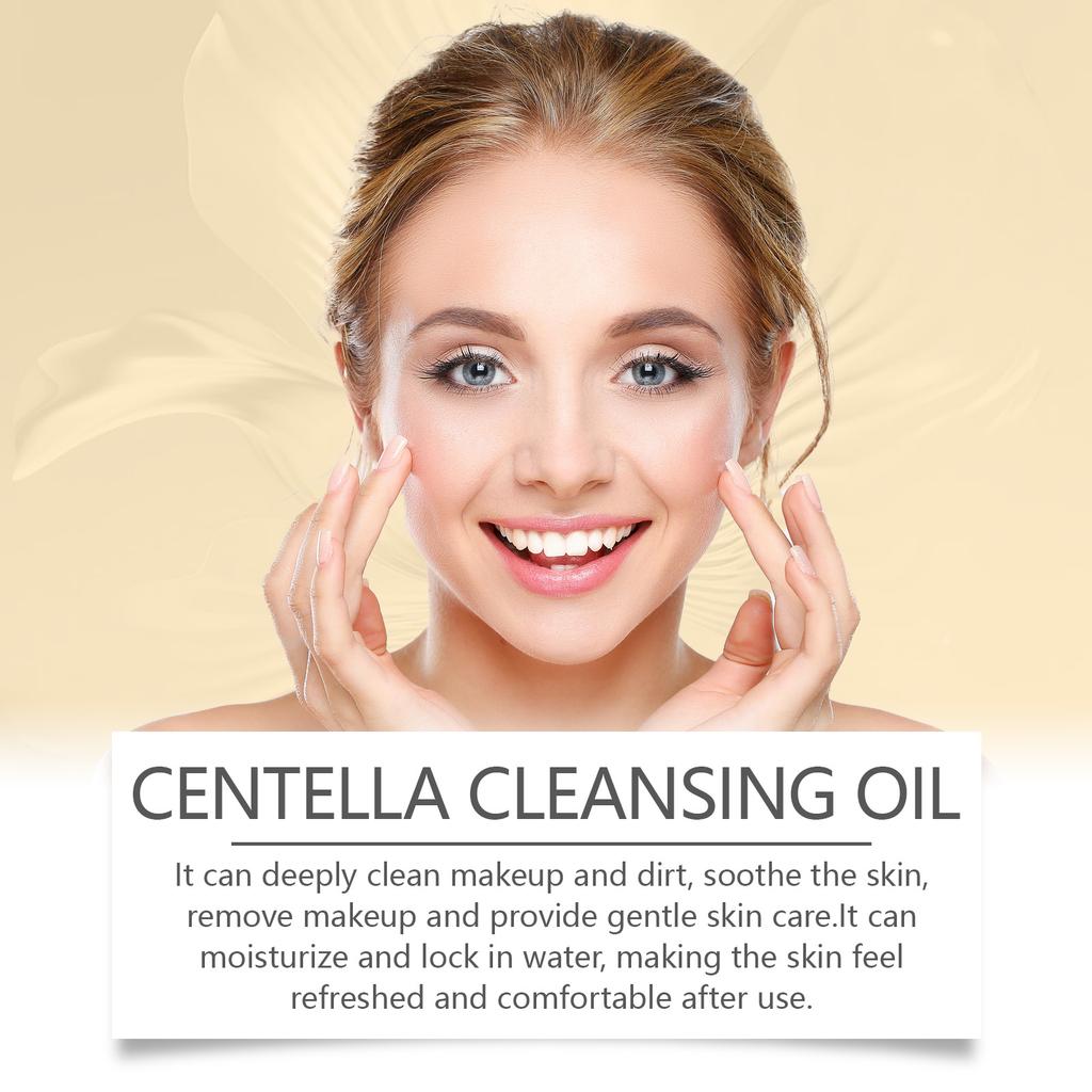 Centella Cleansing Oil Makeup Remover Gentle Facial Cleansing Moisturizing Vitamin E Oil Control Shrink Pores Skincare Products