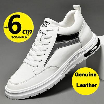 Pantofi cu platformă pentru bărbați pantofi înălțătoare piele naturală înălțime 6-8cm pantofi bărbat casual pantofi sport pentru bărbați care măresc înălțimea
