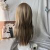 Synthetic Ombre Blonde Black Layered Wig Double Ponytail Cosplay Lolita Wigs  Halloween