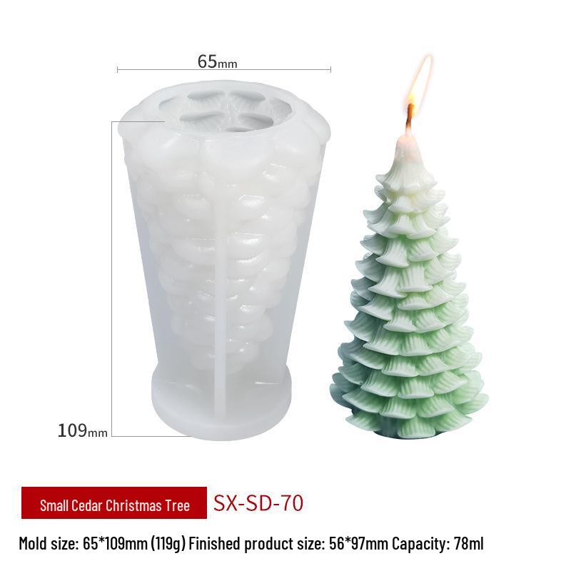 Wenxin Christmas Tree Scented Candle & Soap Silicone Mold