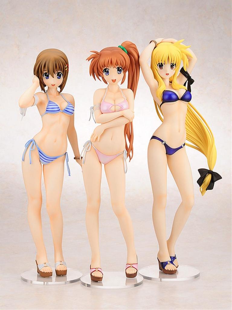 Magical Girl Lyrical Nanoha StrikerS Hayate Yagami Swimsuit Scale PVC Painted Finished Ver. (1/4 Product)
