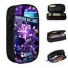 Cartoon Murder Drones Pencil Cases Anime Black Comedy Pencilcases Pen Box Large Storage Bags School Supplies Zipper Accessories