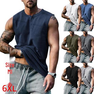 Europäisches & Amerikanisches 2025 Herren Übergröße Ärmelloses Basketball Tanktop - Breite Schulter, Rundhals, Slim Fit Weste