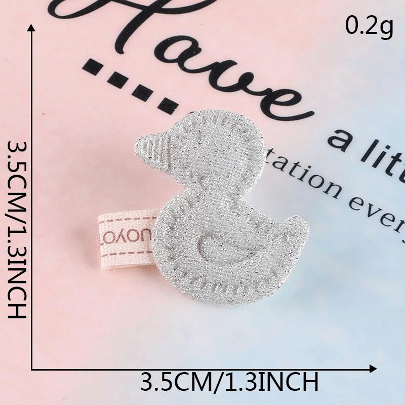 Stoff Aufkleber Dekorative Schmuckstücke Niedlicher Plüschbär Cartoon Haarnadel Lederring Zubehör Brosche Handgemacht DIY Haarschmuck Zubehör