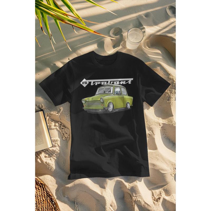 Unisex T-Shirt Featuring IFA Trabant In Panama Green, Perfect Gift For