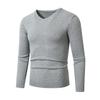 Autumn and Winter Bottoming Warm V-neck Sweater Men's Solid Color Slim-fitting Youth Bottoming Knitted Sweater