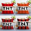 Game T-TNT Block Explosion Pillow Case Plush Fabric Soft Double Sided Print Sofa Cushion Cover Throw Pillow Covers