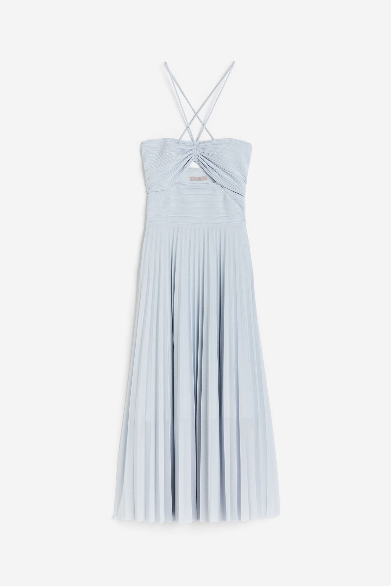 

Pleated halterneck dress