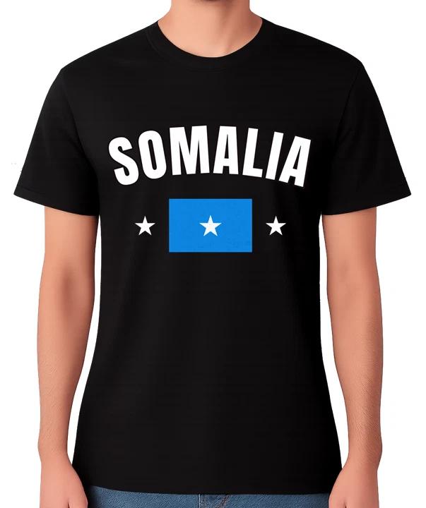 Somalia Flag T-Shirt Somalian Pride Country Graphic Gift Somali Unisex Tee XL