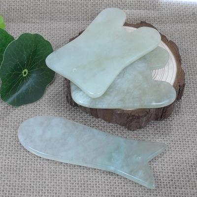 Jade Body Massager Scratching Guasha Stone SPA  Scraper for Face Health Care Anti-wrinkle