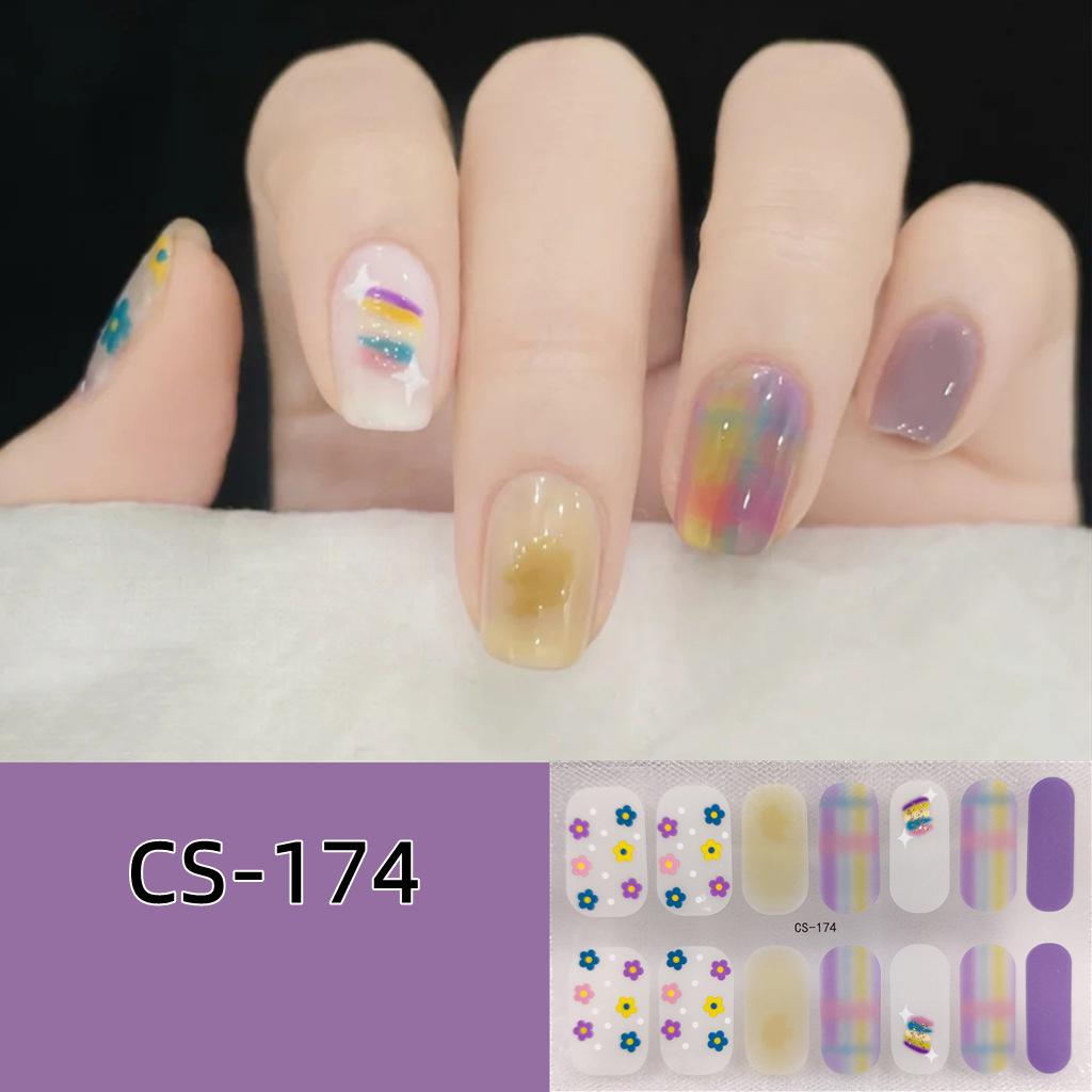 CS voděodolný nepečlivý gelový lak na nehty film vše nalepit japonský a korejský vítr malá červená kniha stejný film na nehty papír film na nehty papír