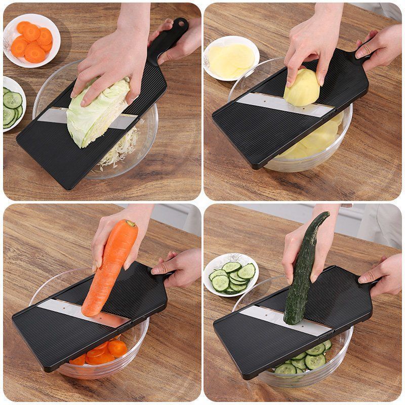 Xiaomi Manual Vegetable Cutter Stainless Steel Blade Cabbage Shredder Fruit Vegetable Slicer Potato Cucumber Carrot Kitchen Gadgets