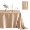 1 Pack Rectangle Tablecloth Stain Resistant Wrinkle Free Silkly Table Cloth, Satin Dining Table Cloths for Dining Room, Indoor
