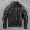Classic 506 Style Genuine Cow Leather Jacket For Men Blue Black Natural Goatskin Coat Man  Slim Fit Soft Male Clothes Autumn