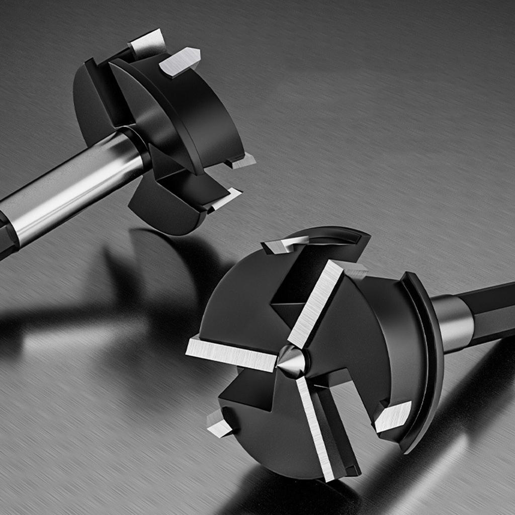 Profesjonalne wiertło otwornicze z końcówką z węglika wolframu do gładkiego wiercenia w drewnie, sklejce, plastiku, dla majsterkowiczów i zadań stolarskich