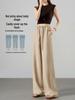Women's Wide-Leg Linen Pants - 2026 Summer Collection: High Waist, Loose Fit, Casual Yamamoto Style