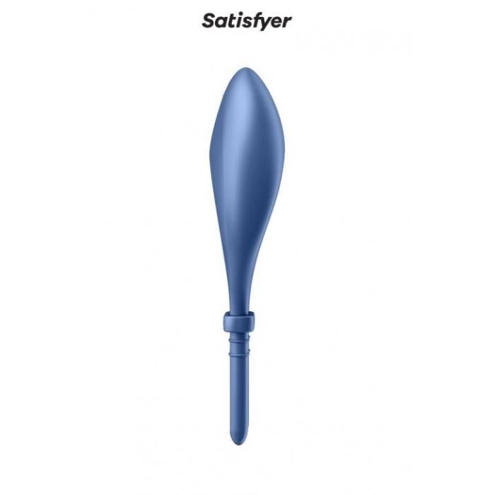Cockring - Satisfyer - Bullseye - Vibrant - Réglable - Bleu