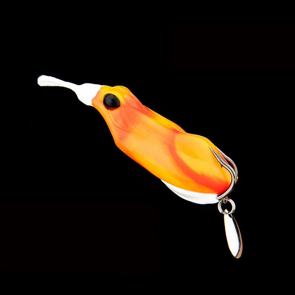 

Риболовля жаба блешня 6,5 см 14,8 г м яка приманка ложка з кров яним жолобом гачок джиггінг сом штучний воблер Minnow поверхневі снасті помаранчевий