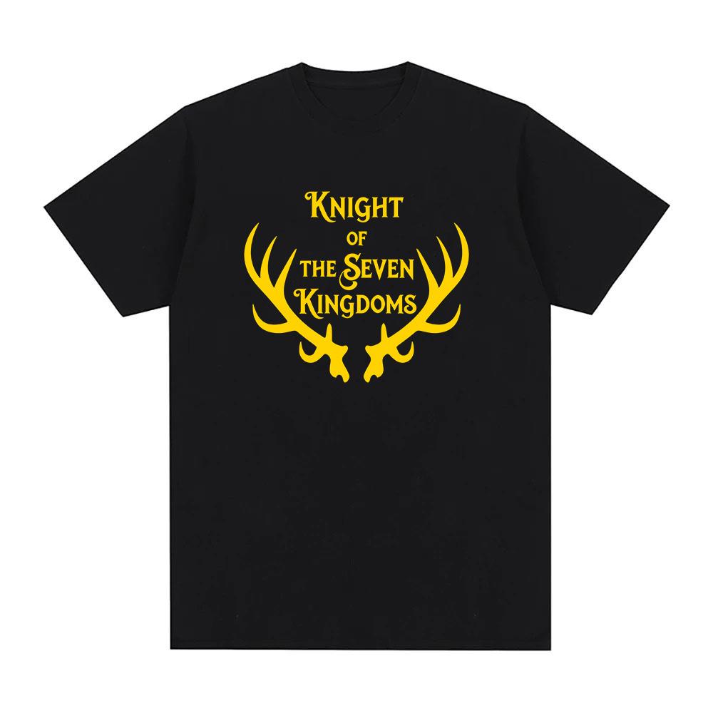 

A Knight of The Seven Kingdoms T-Shirt for Summer Fashion 100%cotton Woman/Men s T-Shirt Casual Short Sleeve O-neck Clothing XS чёрный