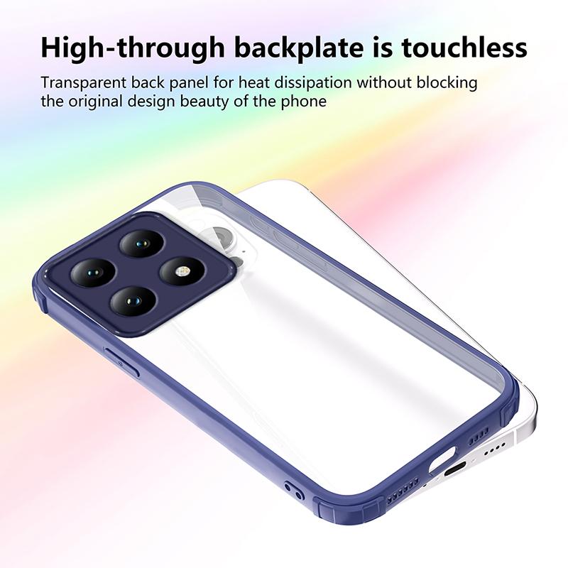 For Xiaomi 15T Luxury Transparent Shockproof Armor Case For Xiaomi 11T 12T 14T Mi 15T Pro Clear Bumper Hard Cover 14T Pro Cases