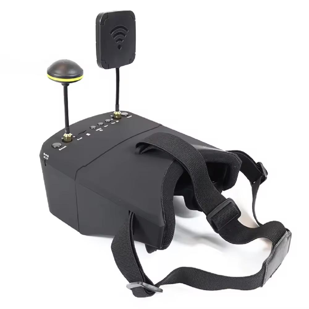 LS-800D DVR 5-Inch Detachable Drone Goggles 5.8G Diversity Video Glasses Headset Build in FPV Drone Accessories