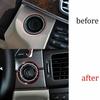 Engine Start Stop Button Trim Car Inner 09-15 Real Carbon Fiber For Benz E-Class