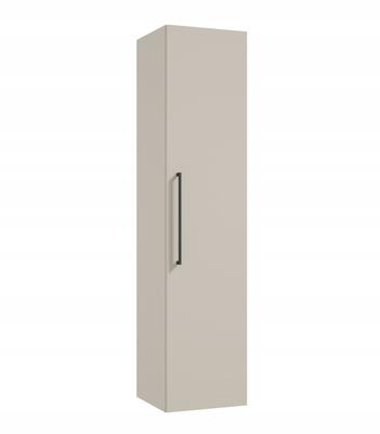 Bathroom Tall Cabinet Hanging Cabinet Cashmere Black Handle 140x33 Cm Pinia