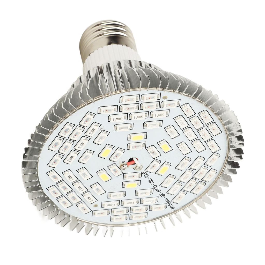 Pflanzenlampe Glühbirne Vollspektrum 50W E27 Sockel 78 LEDs Gute Wärmeableitung Wachstumslicht Glühbirne für