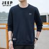 JEEP SPIRIT Men's Round Neck Pullover Sweatshirt