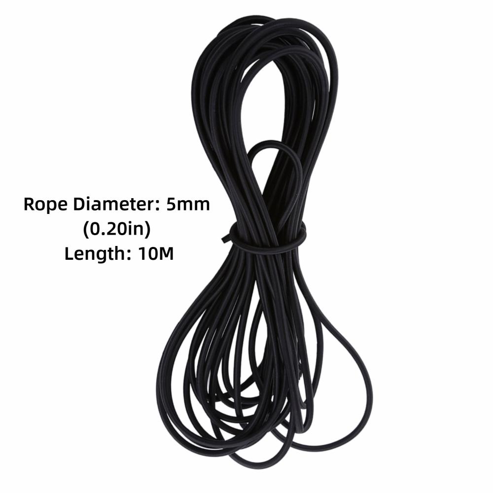 Strong Elastic Shock Cord 10M Length Latex Thread Core Stretch Cord 5mm Diameter Polypropylene Fiber Jewelry Making Thread
