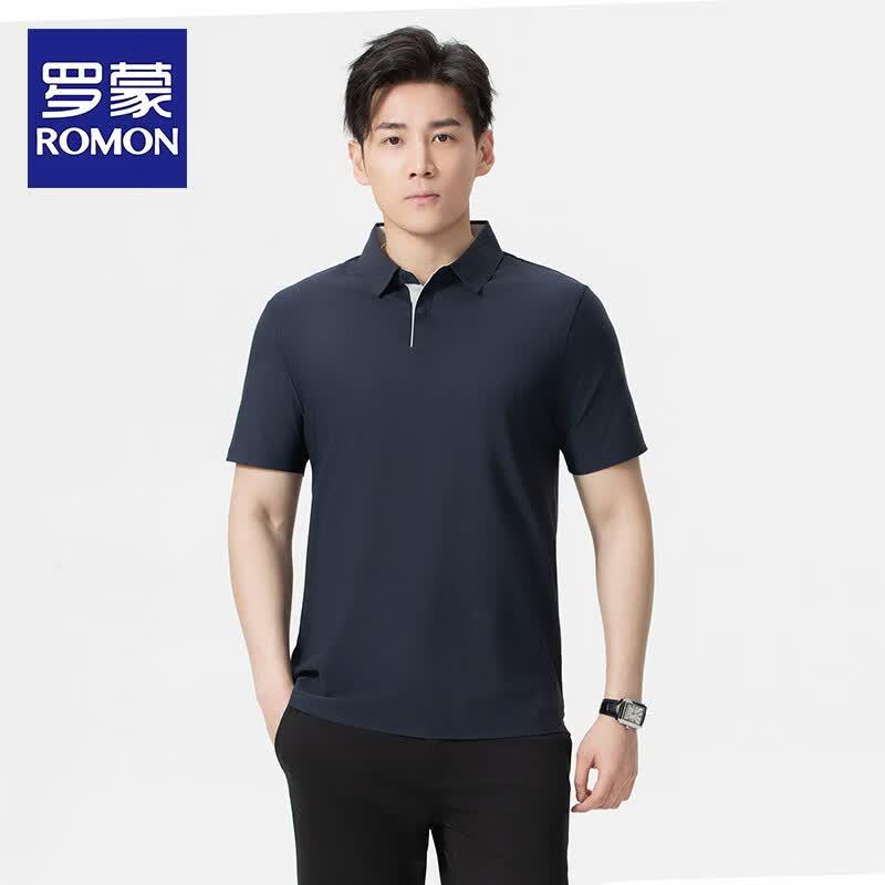 Romon Men s Business Anti-Wrinkle Polo Shirt XL