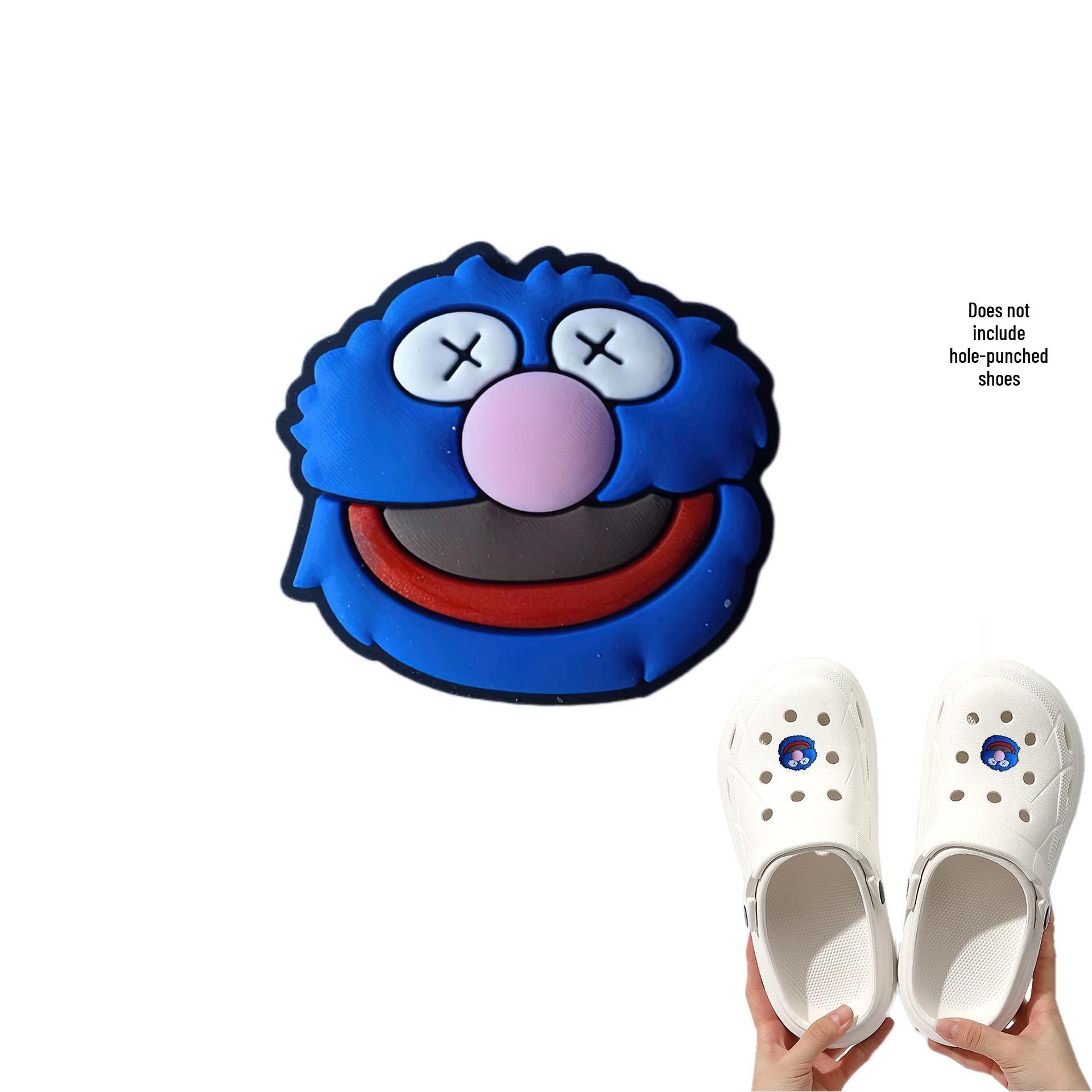 Sesame Street PVC Shoe Buckle & Ornament for DIY Removable Shoes