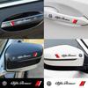 4PCS Car Styling Door Handle Decoration Stickers Decals For Alfa Romeo Giulia Giulietta 156 159 147 Mito Stelvio Sportiva GT