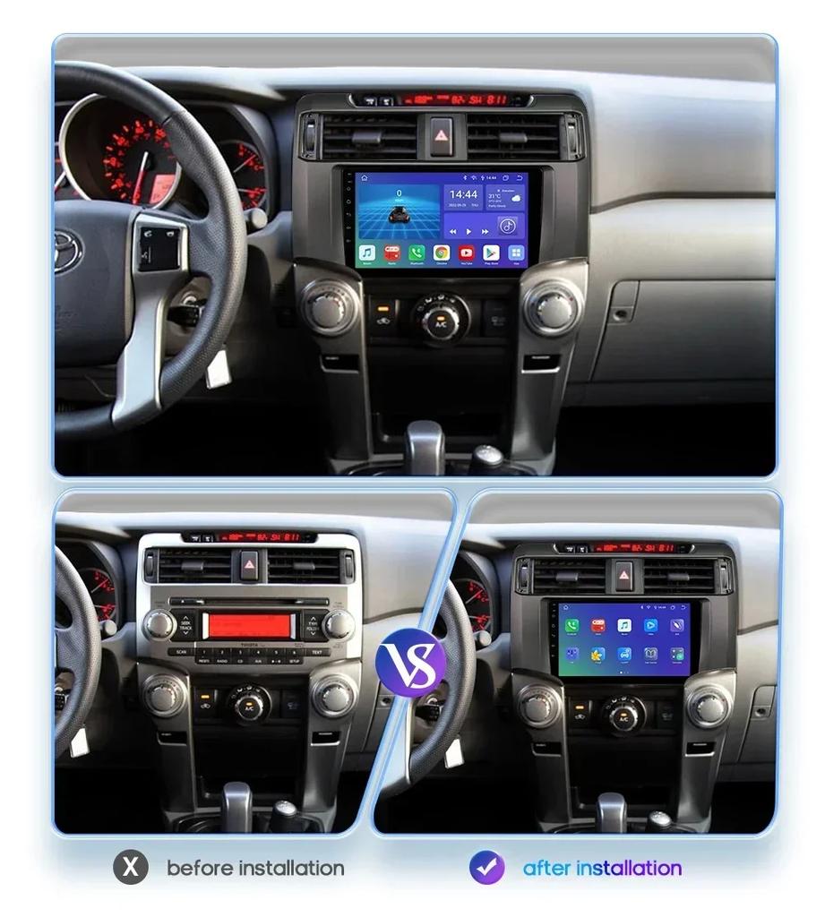 9inch Android Car radio For Toyota 4Runner 2009-2019 4 Runner Multimedia Video Player GPS Navi Stereo 4G WIFI Carplay 2din