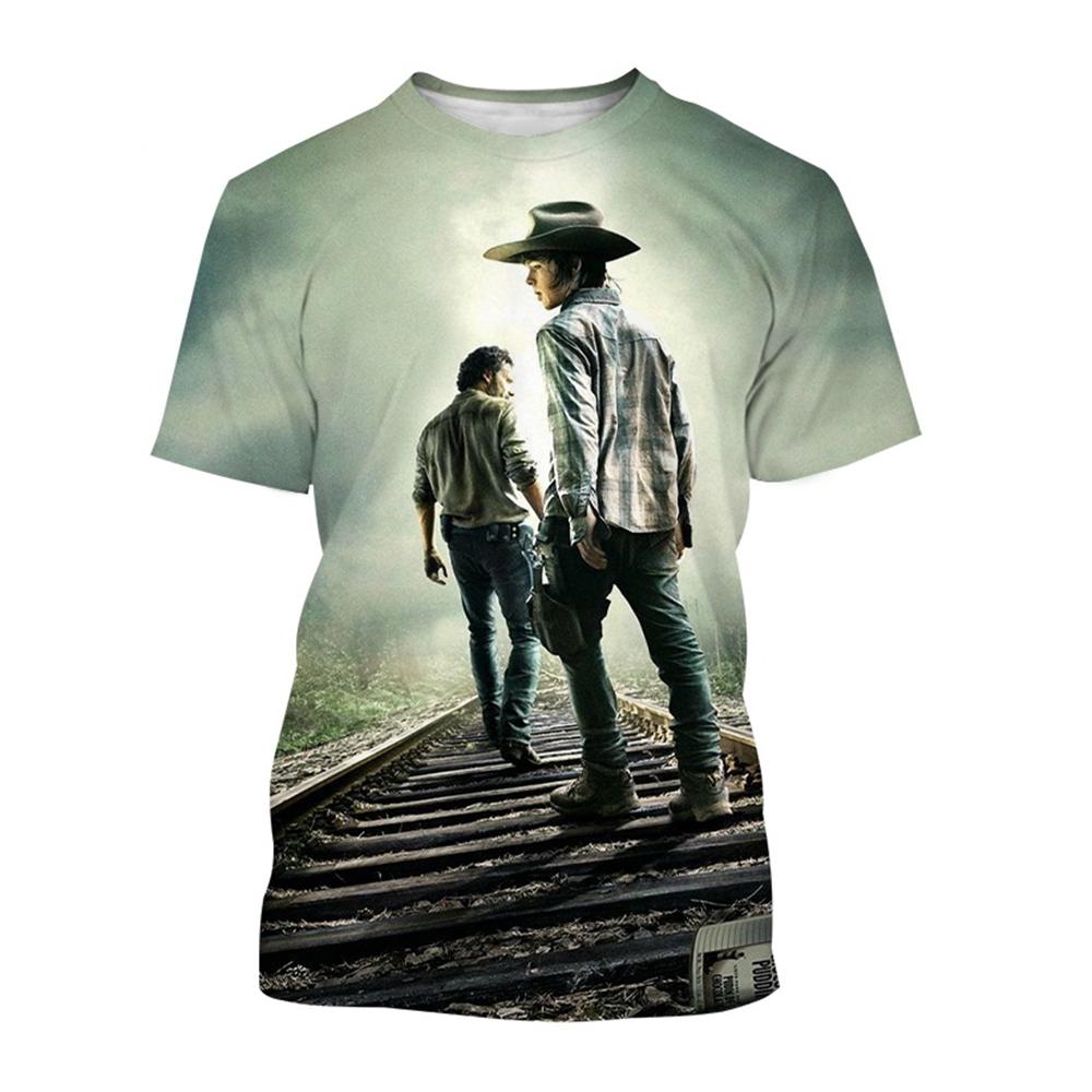 Summer Fashion Trend 3D Printing Creative Popular Movie T-shirt Unisex Casual Round Neck Short Sleeved T-shirt Top