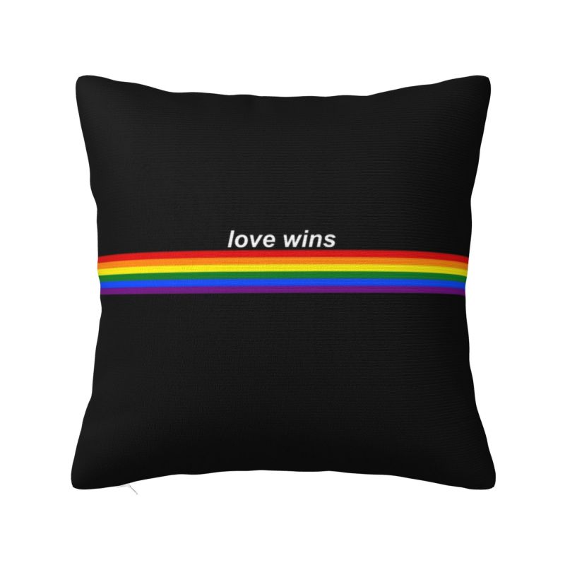 Distressed Gay Bear Pride Flag Stripe Throw Pillow Case Home Decor Cushions Cover For Sofa Car Seat Square Polyester Pillowslip