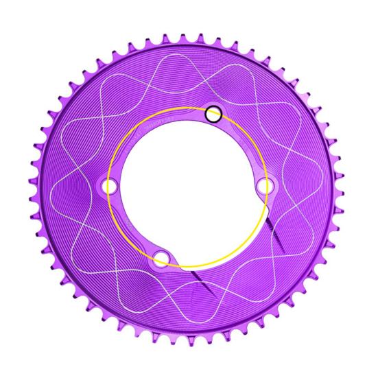 Motor Sprocket Heavy Duty Aluminum Alloy Chainring 40T To 58T Waterproof Rustproof Tooth Disc Replacement for Road Bike
