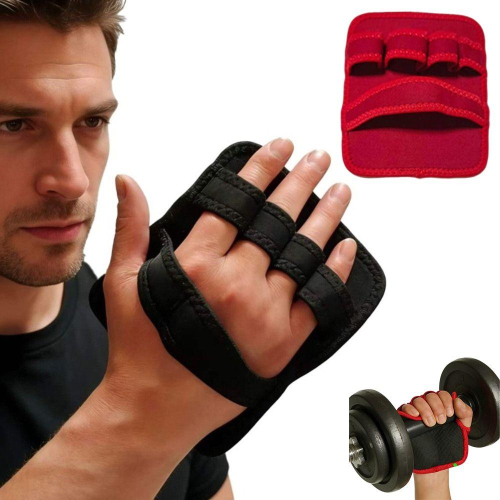 1 Pair Wear Resistant Padding Weightlifting Gloves Anti Slip Grip Gym Gloves Strength Training