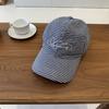 Summer thin breathable parent-child sunscreen cap foreign gas plaid men's and women's versatile outdoor baseball hat tide