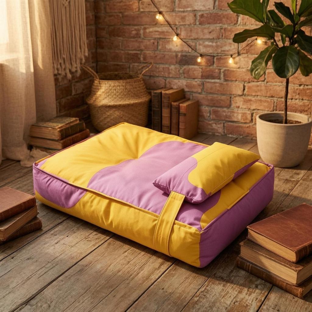 Removable Cover Multiseason Resting Mat | Anti-dampness Base, Cushioned Pet Mat,