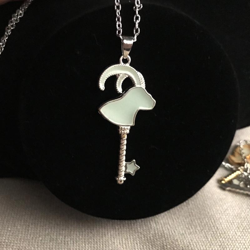 Luminous Aries Constellation Necklace Pendant for Men and Women