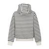 MARTINE GOLF Warm Stripe Hooded Sweatshirts_Ivory