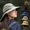 Wide Brim UV Protection Bucket Hat Unisex with Wind Rope Adjustable for Outdoor Camping Fishing Cycling Hiking Lightweight Sun